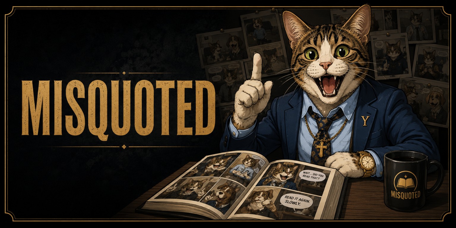 Misquoted — comics and teaching articles