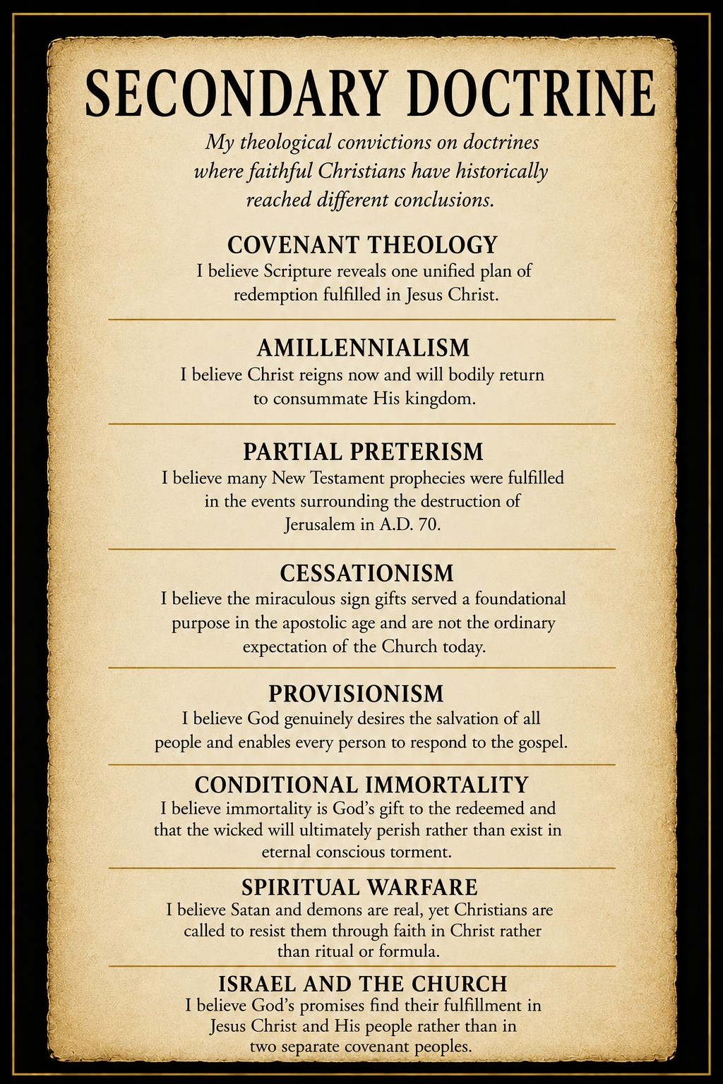 Secondary Doctrine